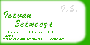 istvan selmeczi business card